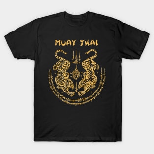 Muay Thai Tiger Sak Yant Tattoo Kickboxing Thailand T-Shirt